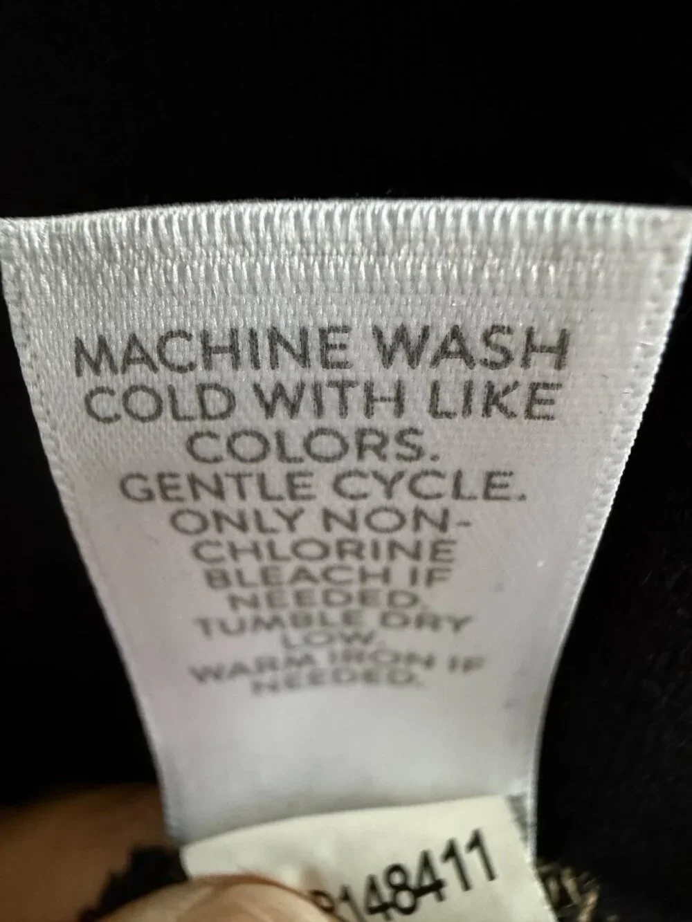 J. Jill Embroidered Peasant Tunic Dress Black Gold Boho Shift Large - Picture 12 of 12